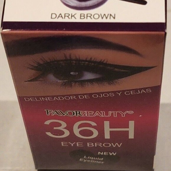 Favor Beauty Liquid Eyeliner Style #3, Dark Brown - Picture 1 of 3